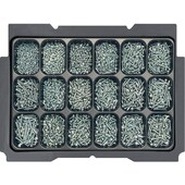 BTI Box 1 + Blechschraube DIN 7981 Stahl verzinkt